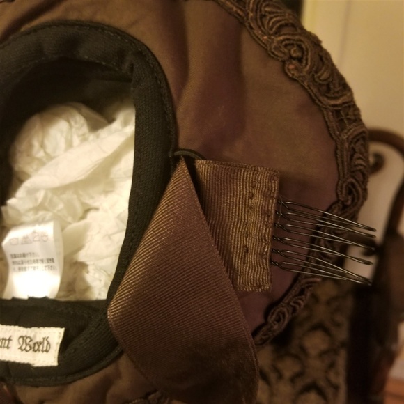 Innocent World Steampunk Lolita Lace Trim Hat - Picture 8 of 8